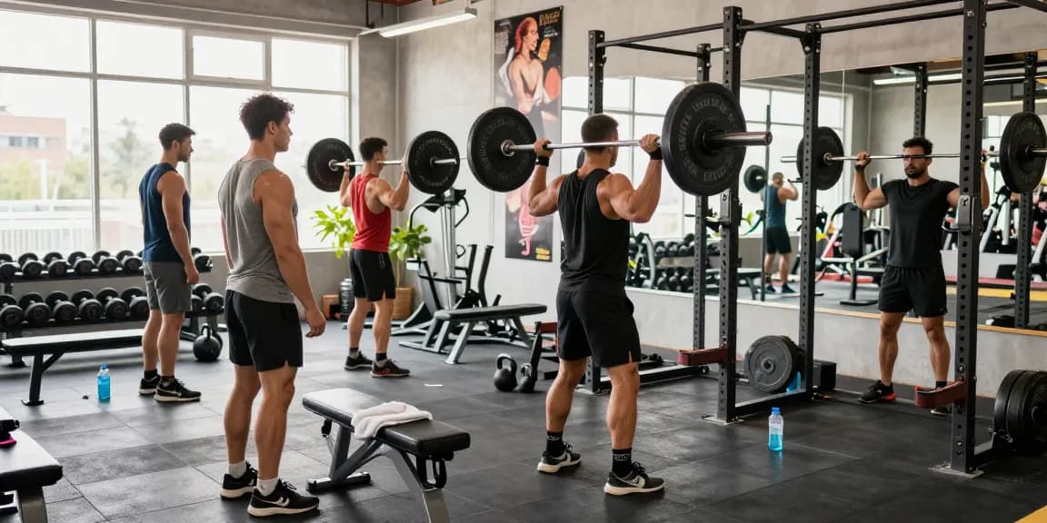 Bodybuilders training in modern gym, highlighting the Anabolika Shop benefits for fitness enthusiasts.