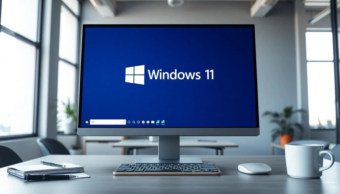 Windows 11 Enterprise Lizenzschlüssel kaufen auf einem modernen Computerbildschirm