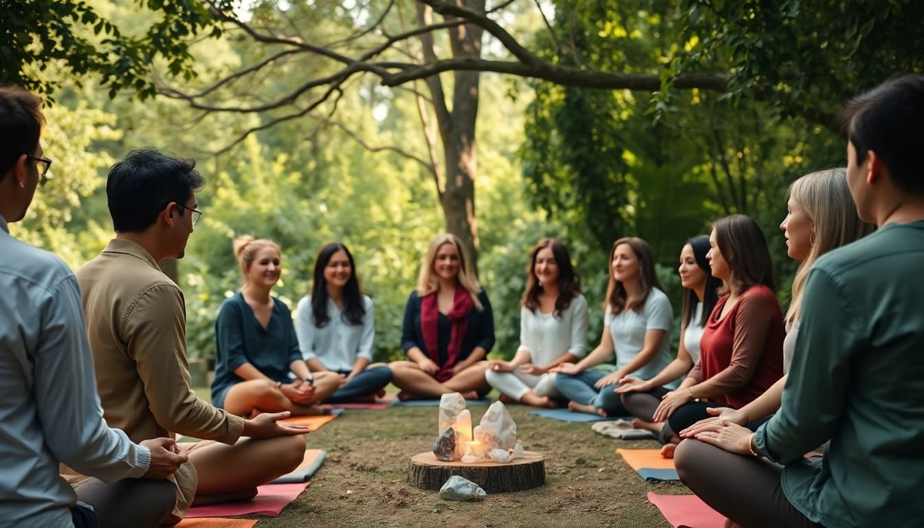 Erlebe transformative Spirituelle Seminare, die in einer friedlichen Naturumgebung stattfinden.