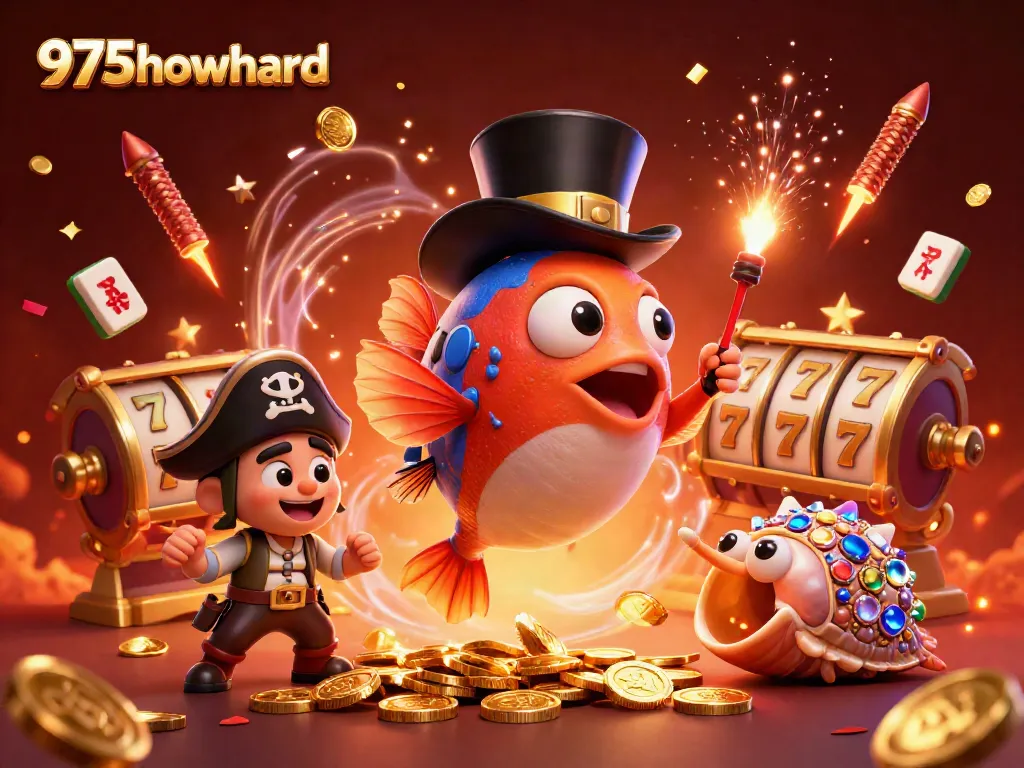 Experience the thrill of winning at 975howard with a vibrant underwater casino scene featuring unique characters and exciting slot elements.