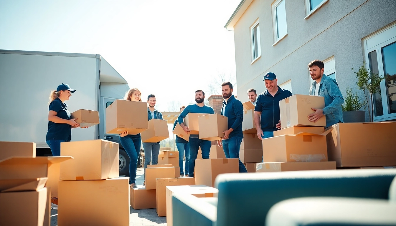 Umzugsunternehmen Schwetzingen team efficiently relocating furniture during a home move.